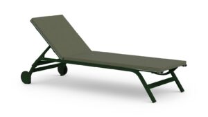Stack Chaise Lounge With Wheels by Gandia Blasco