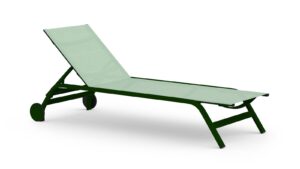 Stack Chaise Lounge With Wheels by Gandia Blasco