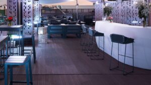 Textile High Stool by Gandia Blasco