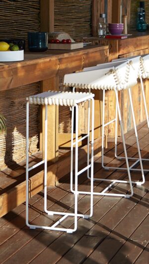 Textile High Stool by Gandia Blasco