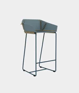 Textile High Stool by Gandia Blasco