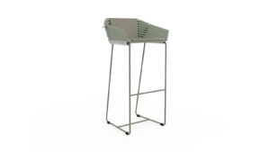 Textile High Stool by Gandia Blasco
