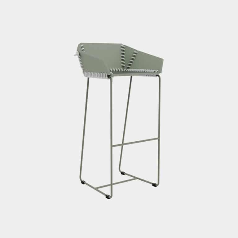 Textile High Stool by Gandia Blasco