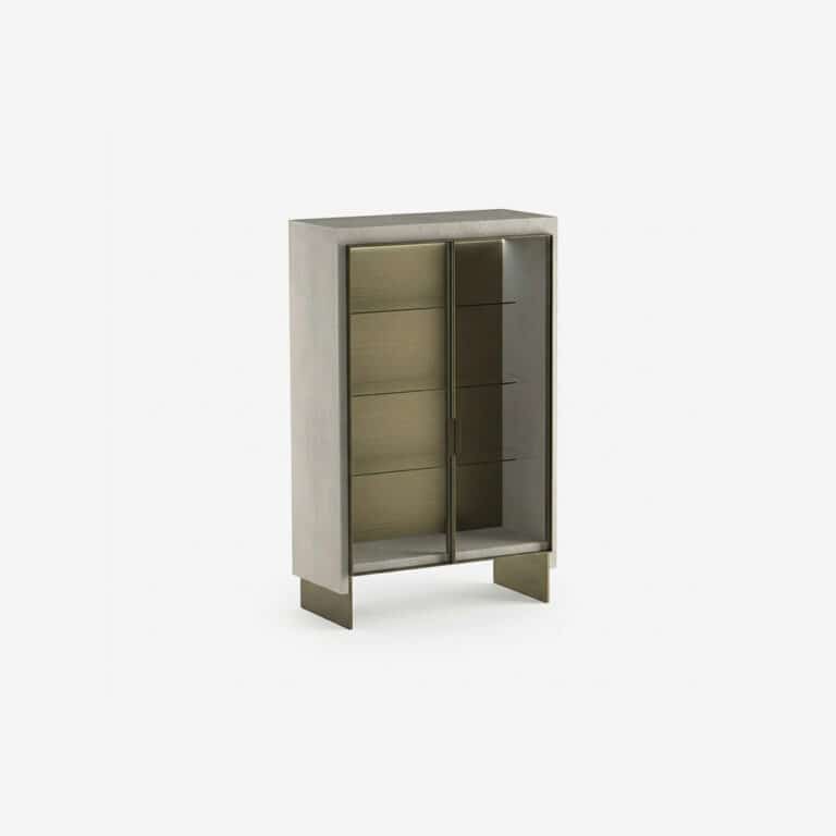 Iole High Glass Cabinet by Rugiano