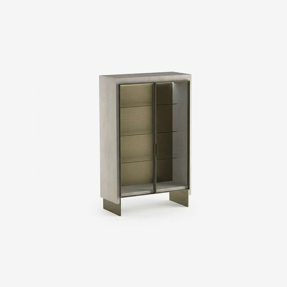 Iole High Glass Cabinet by Rugiano