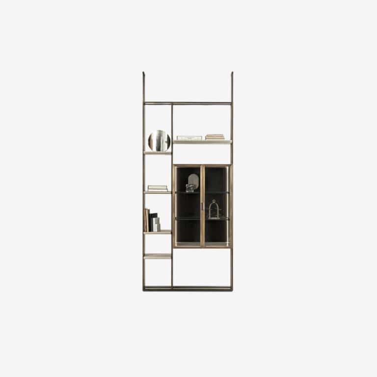 Frame Glass Bookcase by Rugiano