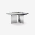 Blanco Round Dining Table by Rugiano