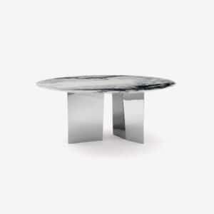 Blanco Round Dining Table by Rugiano