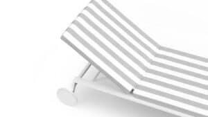 Timeless Chaise Lounge With Wheels by Gandia Blasco