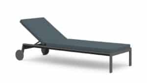 Timeless Chaise Lounge With Wheels by Gandia Blasco