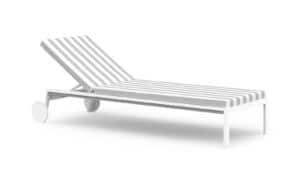 Timeless Chaise Lounge With Wheels by Gandia Blasco