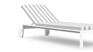Timeless Chaise Lounge With Wheels by Gandia Blasco
