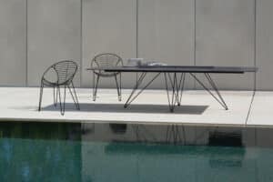 Wire Rectangular Dining Table - Image 2