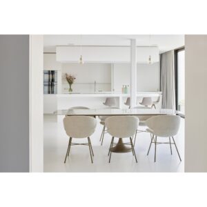 Central Faux Elyps Dining Table