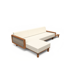 Sail Sofa with Left Chaise & Right Plinth Table - Image 2
