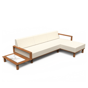 Horizon Sofa with Right Chaise & Left Plinth Table - Image 2