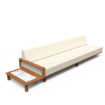 Horizon Left Arm Sectional with Plinth Table