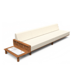 Luma Left Arm Sectional with Plinth Table