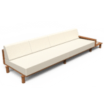 Luma Right Arm Sectional with Plinth Table