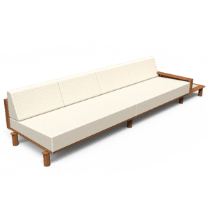 Luma Right Arm Sectional with Plinth Table