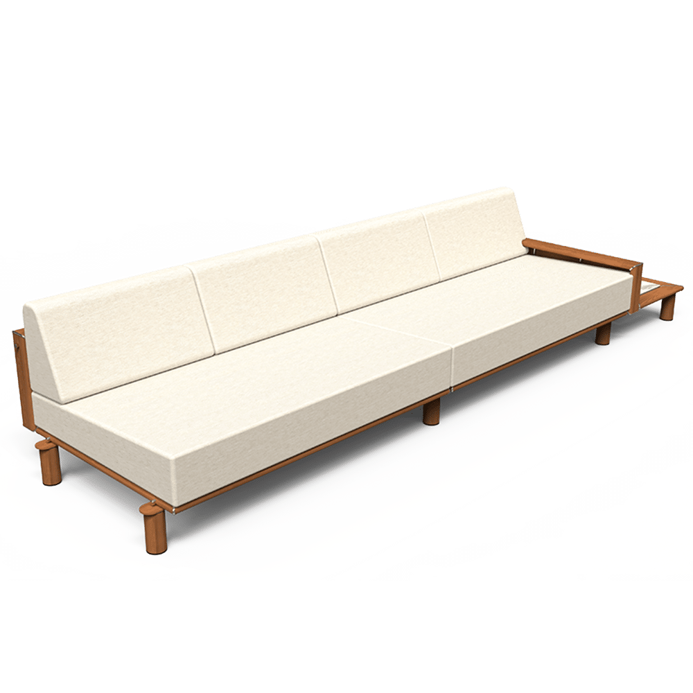 tuuci-4-Seat-Right-Arm-Section-with-Plinth-Table_Luma Luma Right Arm Sectional with Plinth Table - Image 1