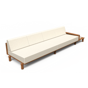 Horizon Right Arm Sectional with Plinth Table