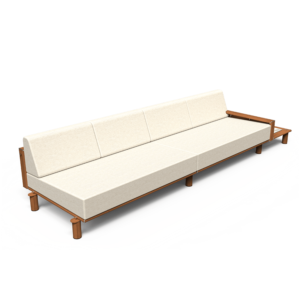 tuuci-4-Seat-Right-Chaise-Section_Deep_Horizon-3 Horizon Right Arm Sectional with Plinth Table - Image 1