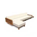 Luma Sofa with Left Chaise and Right Plinth Table