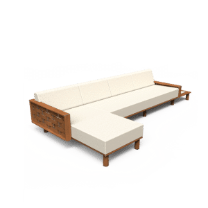 Luma Sofa with Left Chaise and Right Plinth Table