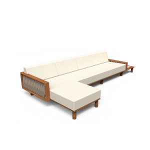 Sail Sofa with Left Chaise & Right Plinth Table
