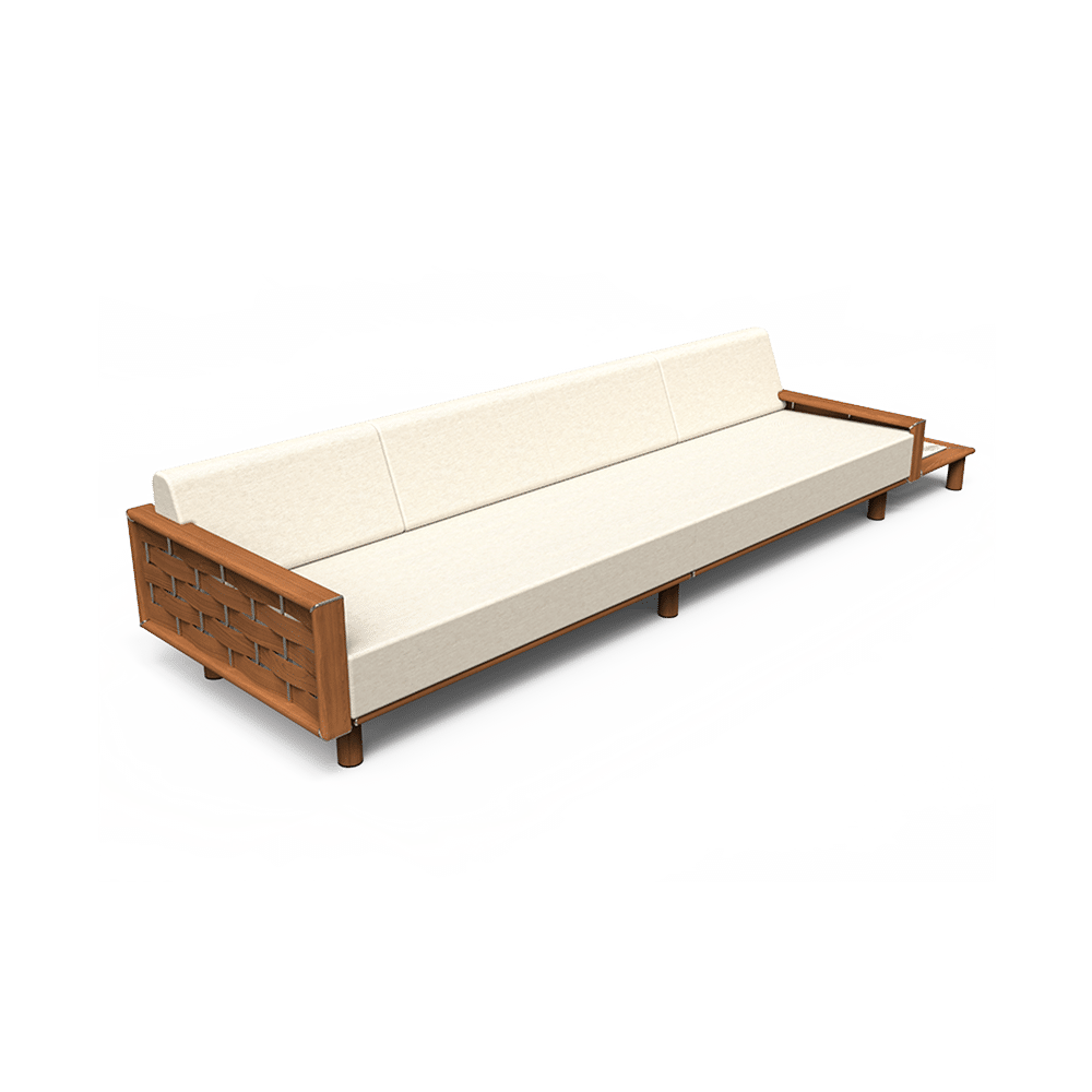 tuuci-4-Seat-Sofa-Right-Plinth_Deep_Luma Luma Sofa with Right Plinth Table - Image 1