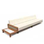 Sail Left Arm Sectional with Plinth Table
