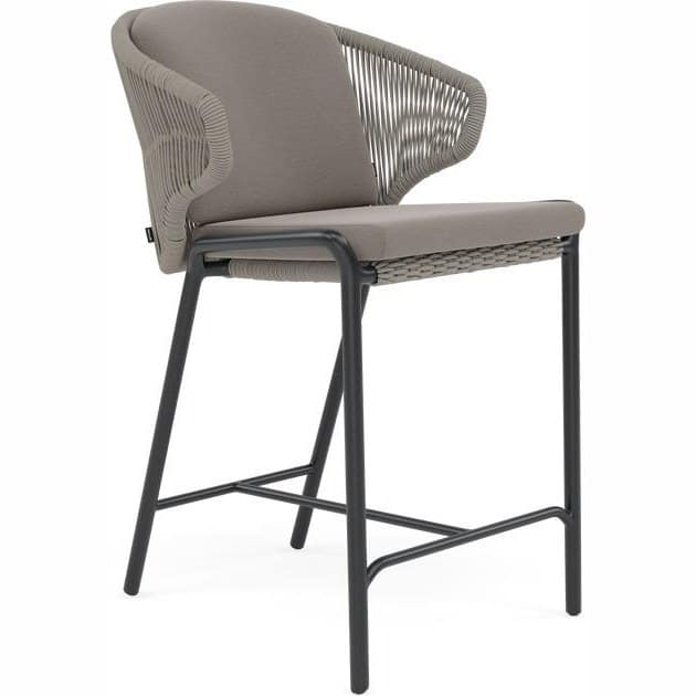tuuci-outdoor-counter-height-stool-with-back-radoc-lava-rope-bronze-square.jpg Radoc Counter Height Stool With Back - Image 1