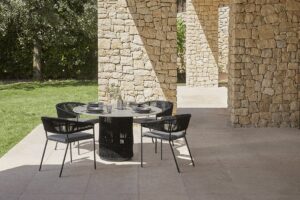 Weave Woven-Base Dining Table